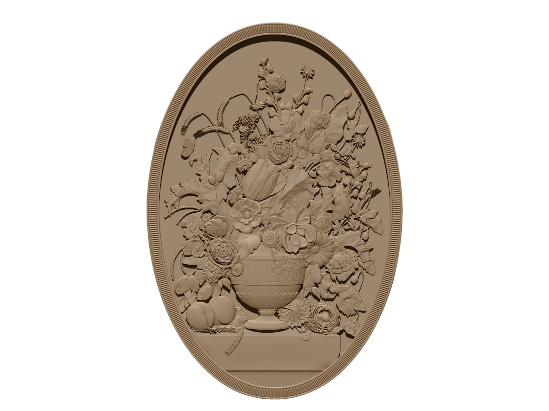 Flower Model STL file Free Download A000645