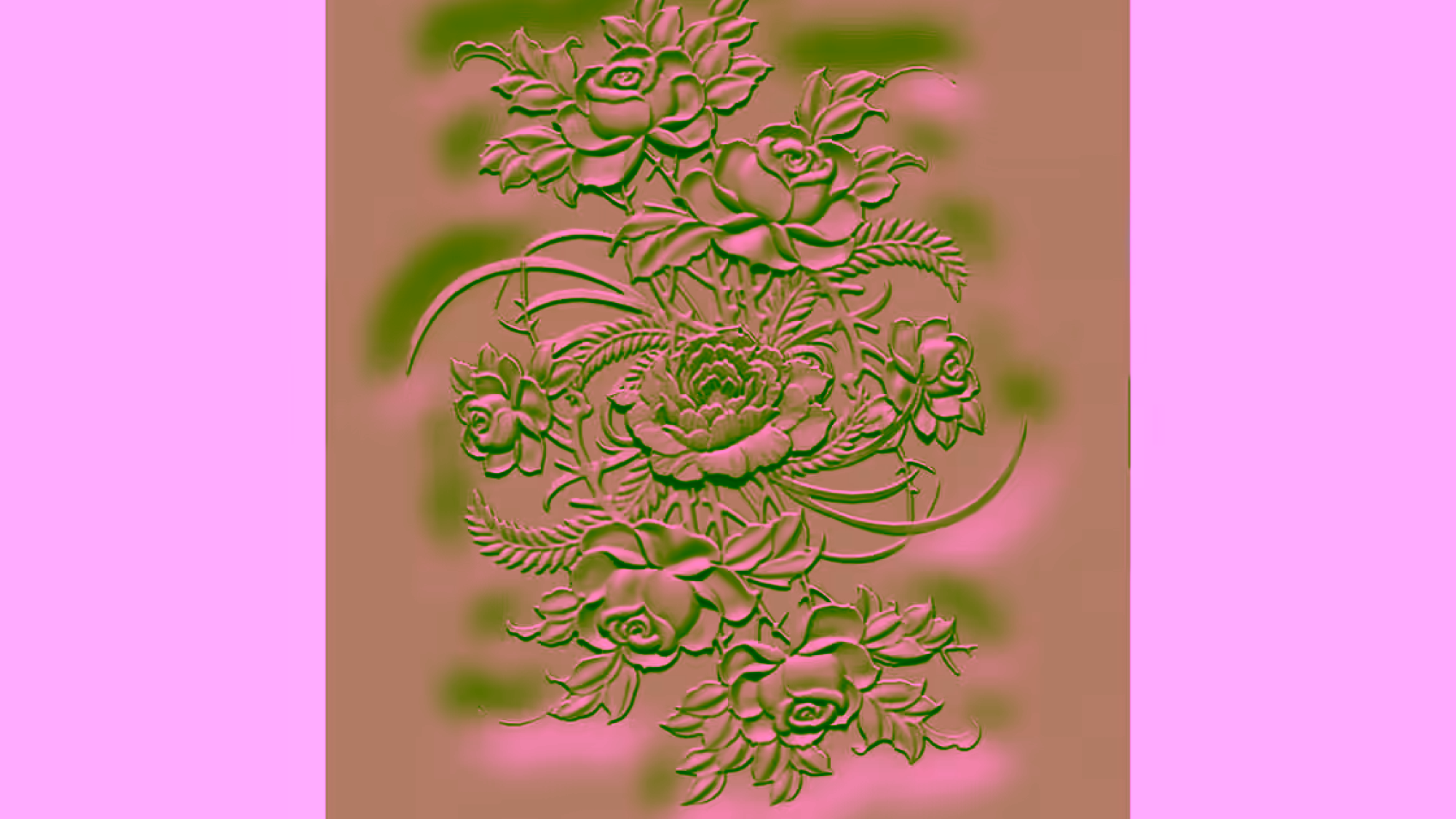 Flower design STL file Free Download A000670