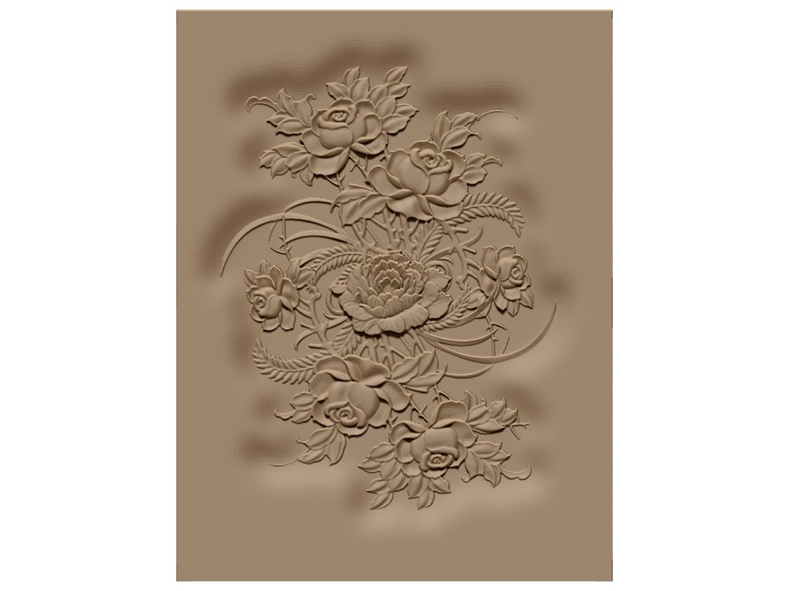 Flower design STL file Free Download A000670