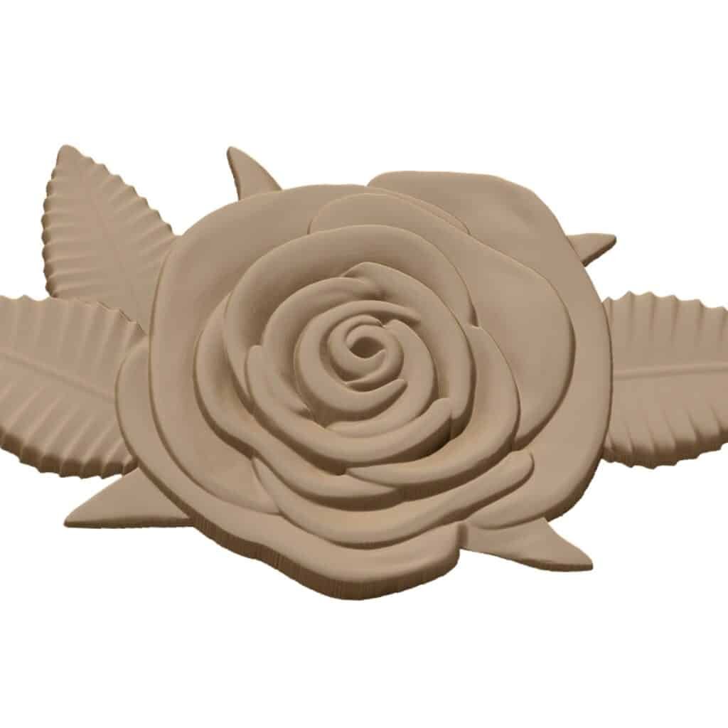 Rose Flower 3D Design STL file Free Download A000661