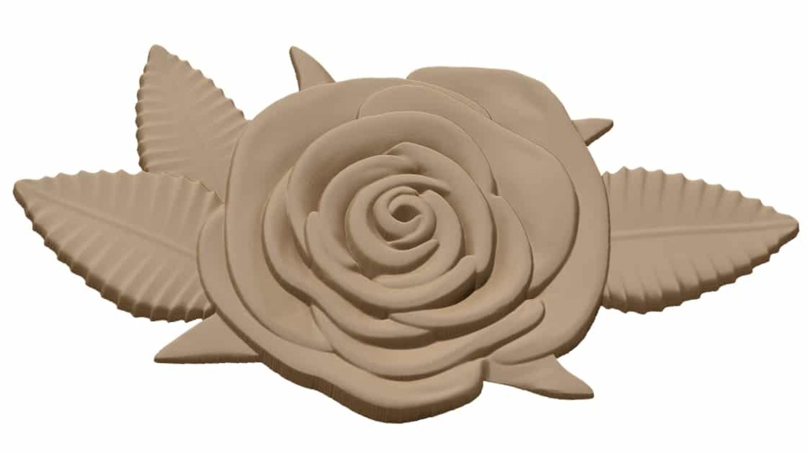 Rose Flower 3D Design STL file Free Download A000661