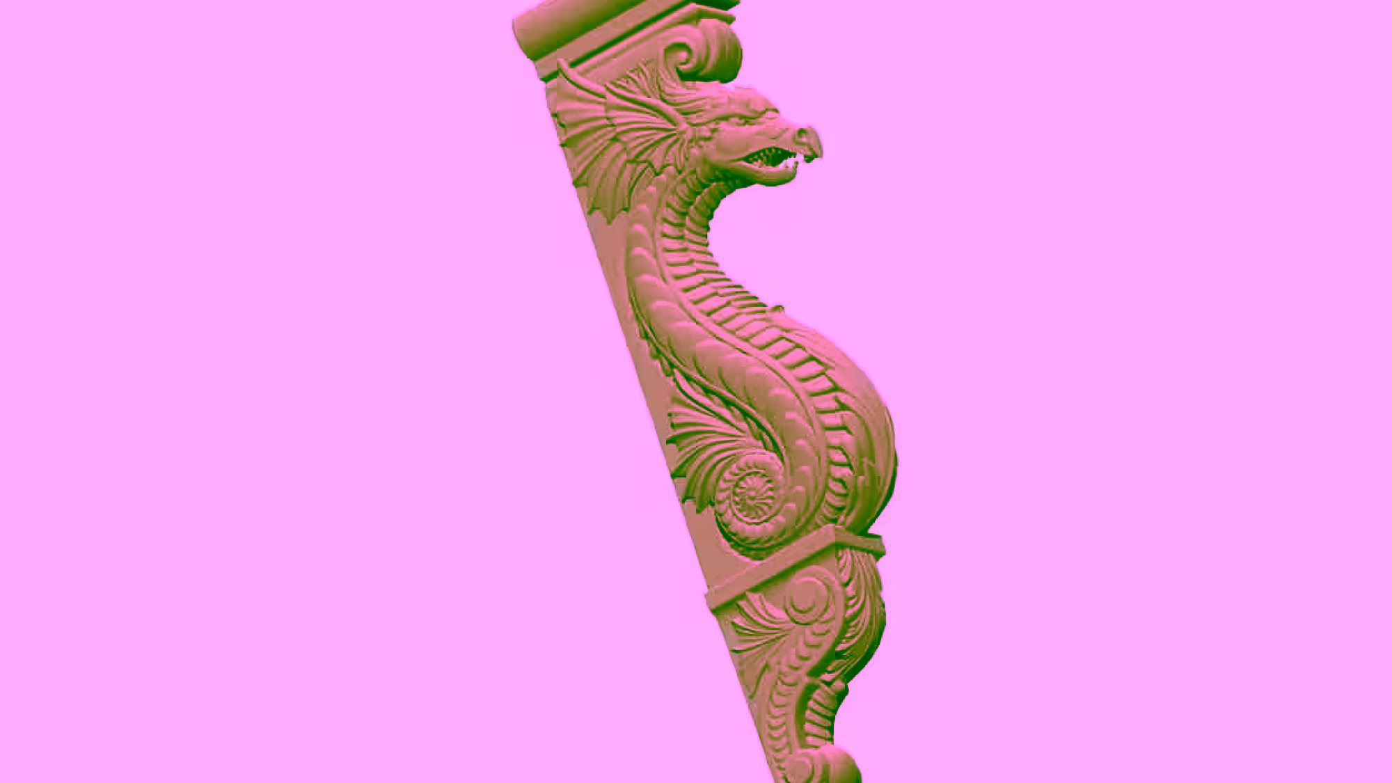 Top of the Column Model STL file Free Download A000644