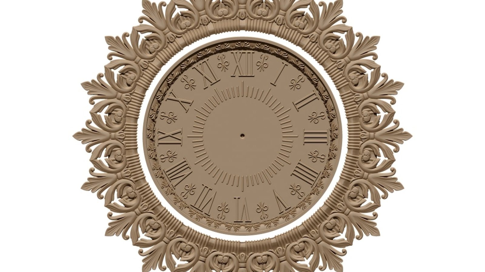 Wall Clock 3D Model STL file Free Download A000641