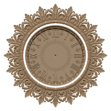 Wall Clock 3D Model STL file Free Download A000641