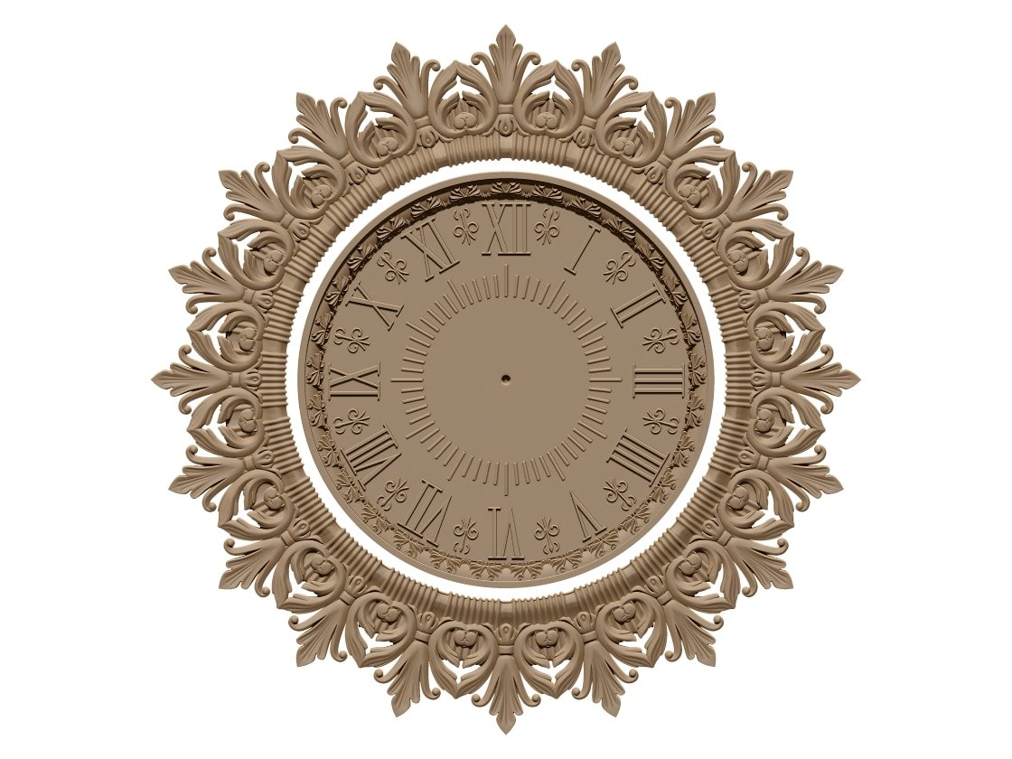 Wall Clock 3D Model STL file Free Download A000641