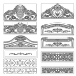 10 Bed Design 2D Vector DXF file Download