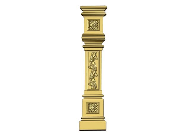 Column Relief Deign STL File Download for cnc router carving