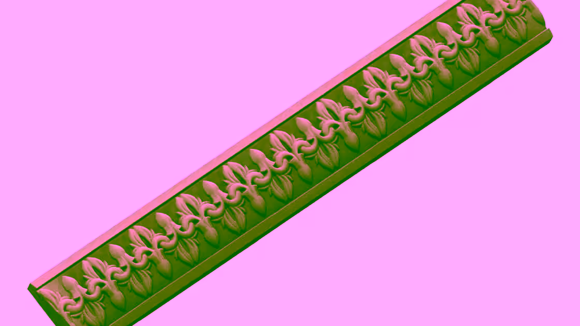 3D Border Design obj file free download A000692