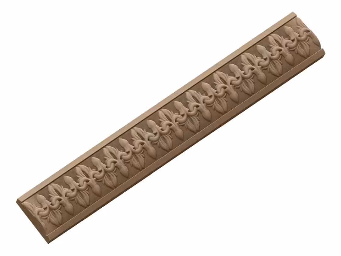 3D Border Design obj file free download A000692