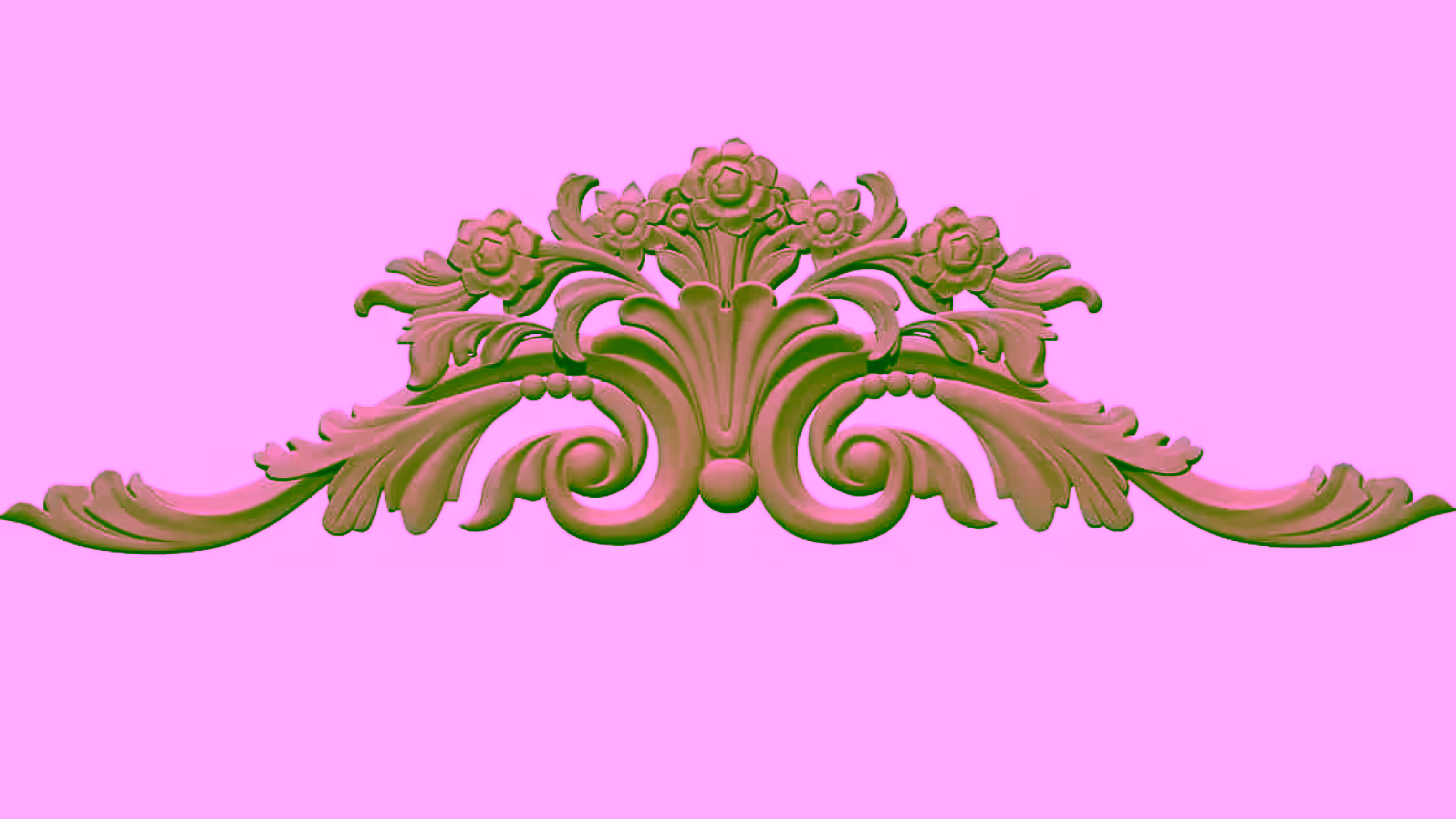 3D Carving Design OBJ file free download A000697