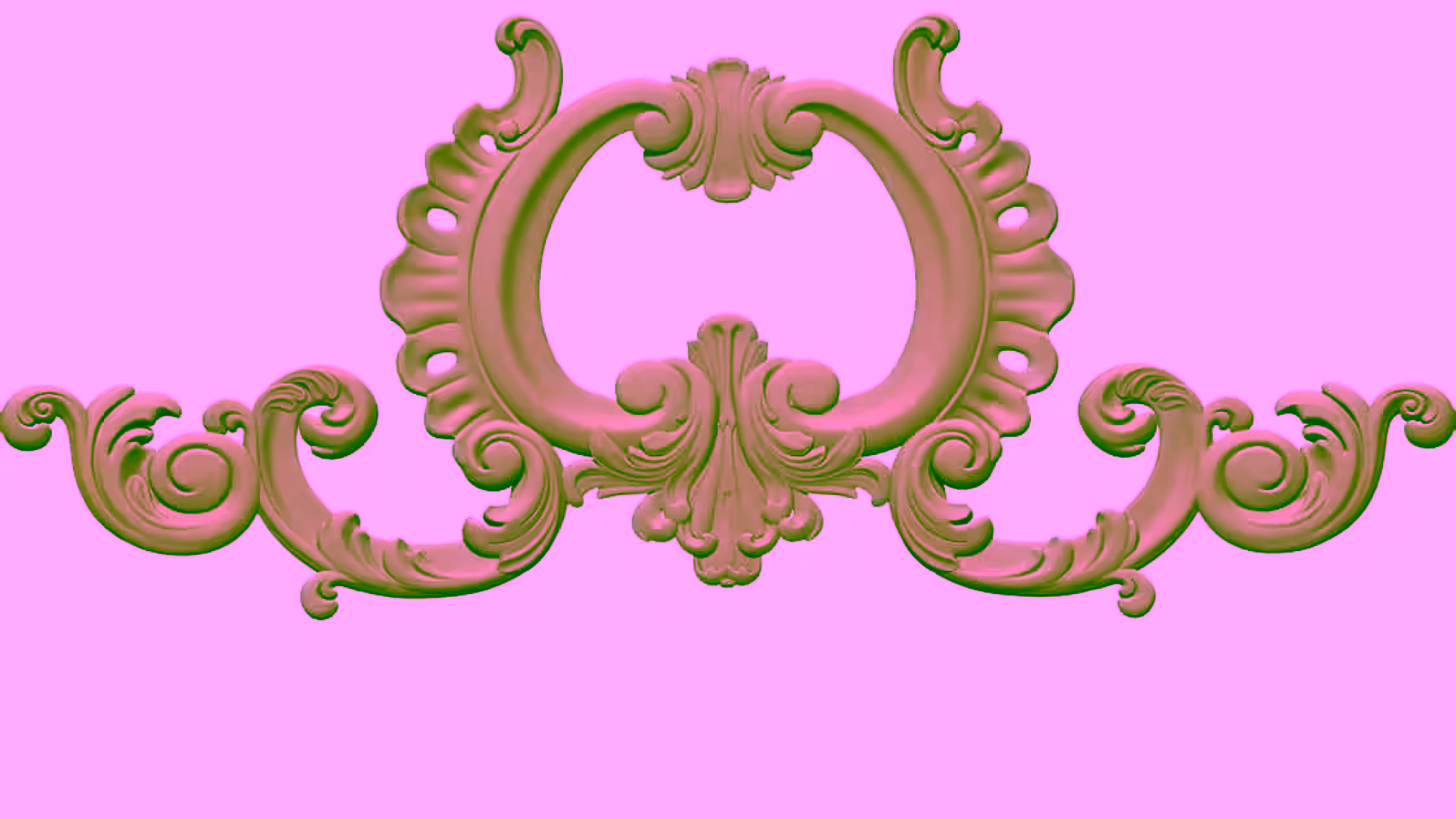 3D Carving Design OBJ file free download A000698