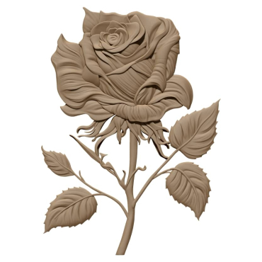 3D Rose Design obj file free download A000687