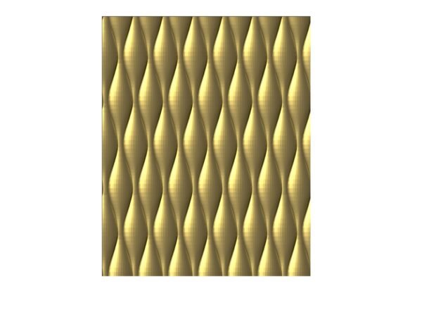 3D Wall Panel Design for cnc carving obj file