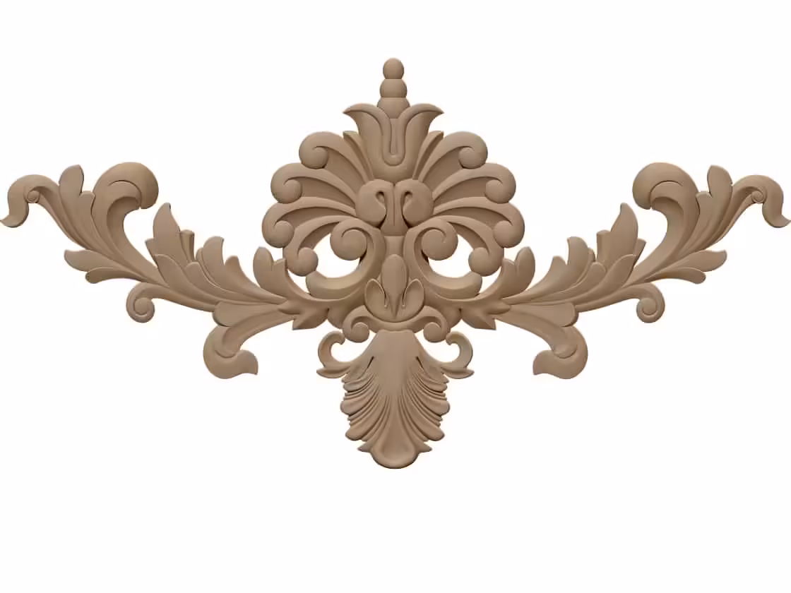 3D Wood Carving Design OBJ file free download A000702