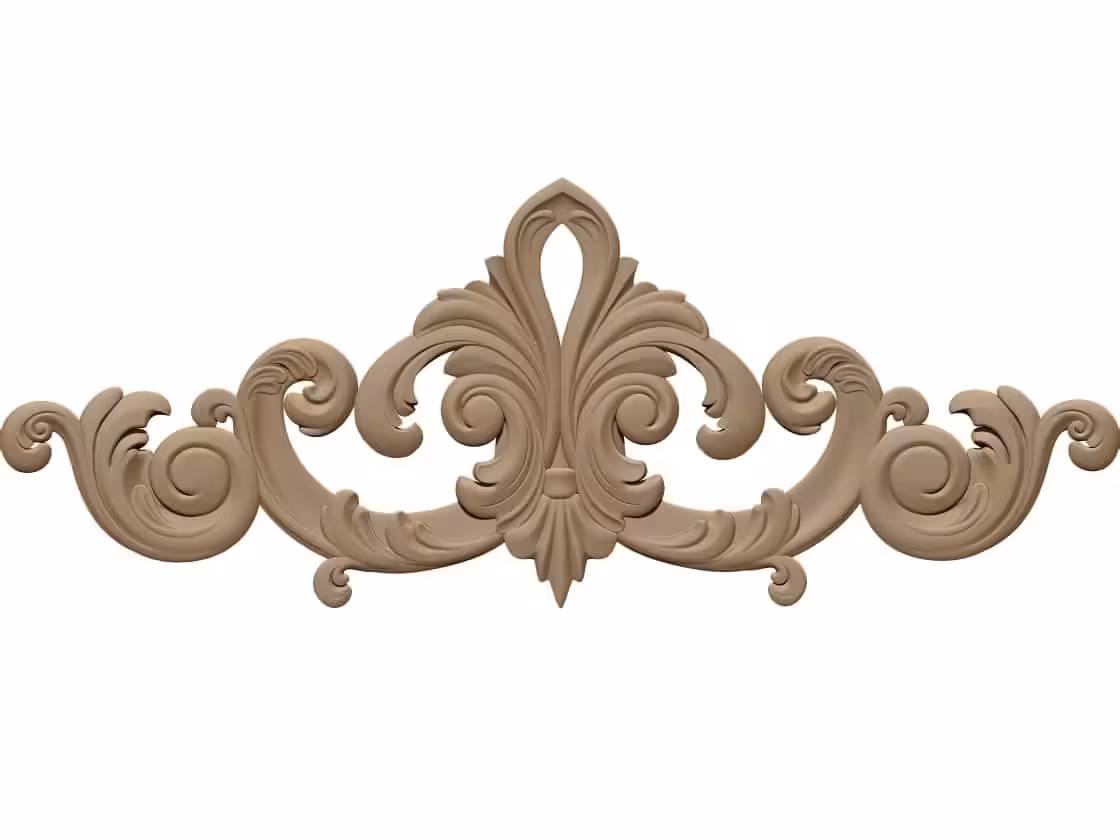 3D Wood Carving Design OBJ file free download A000703