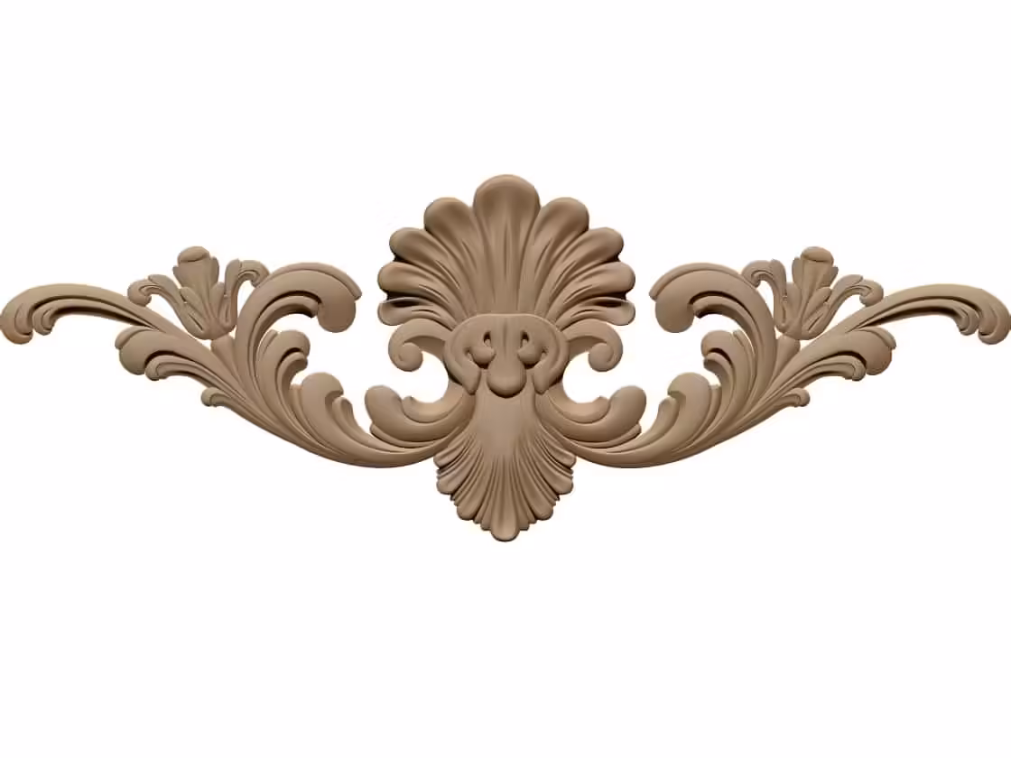 3D Wood Carving Design OBJ file free download A000704