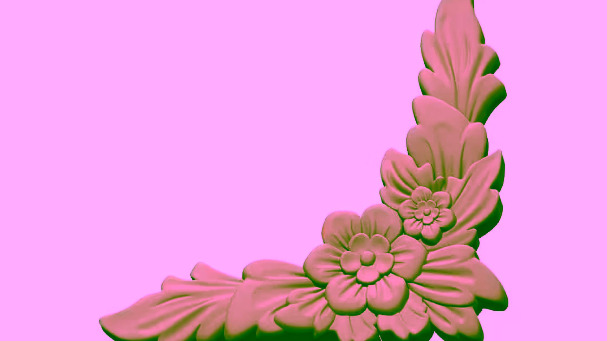 Corner Design OBJ file free download A000707