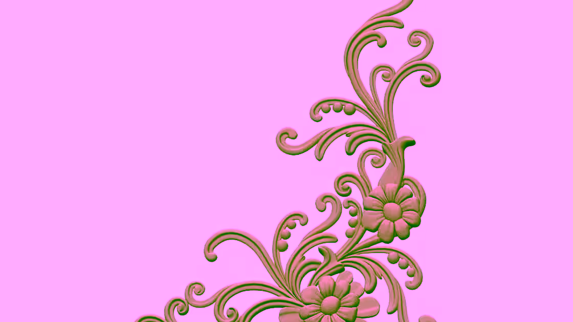 Corner Design OBJ file free download A000708