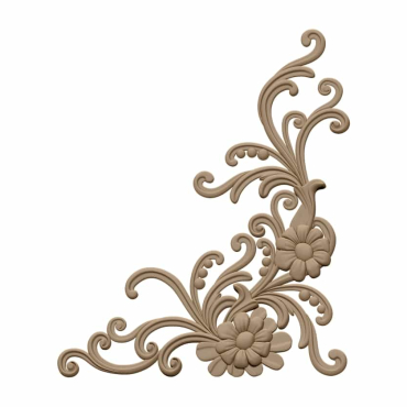 Corner Design OBJ file free download A000708