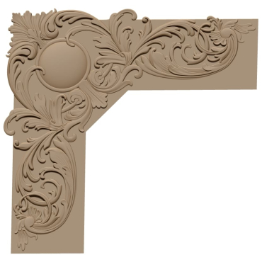 Corner Design OBJ file free download A000710