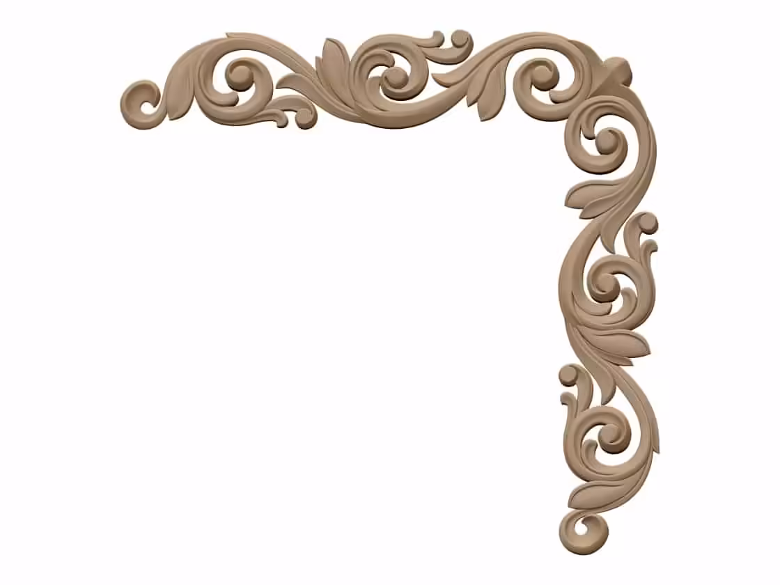 Corner Design OBJ file free download A000711