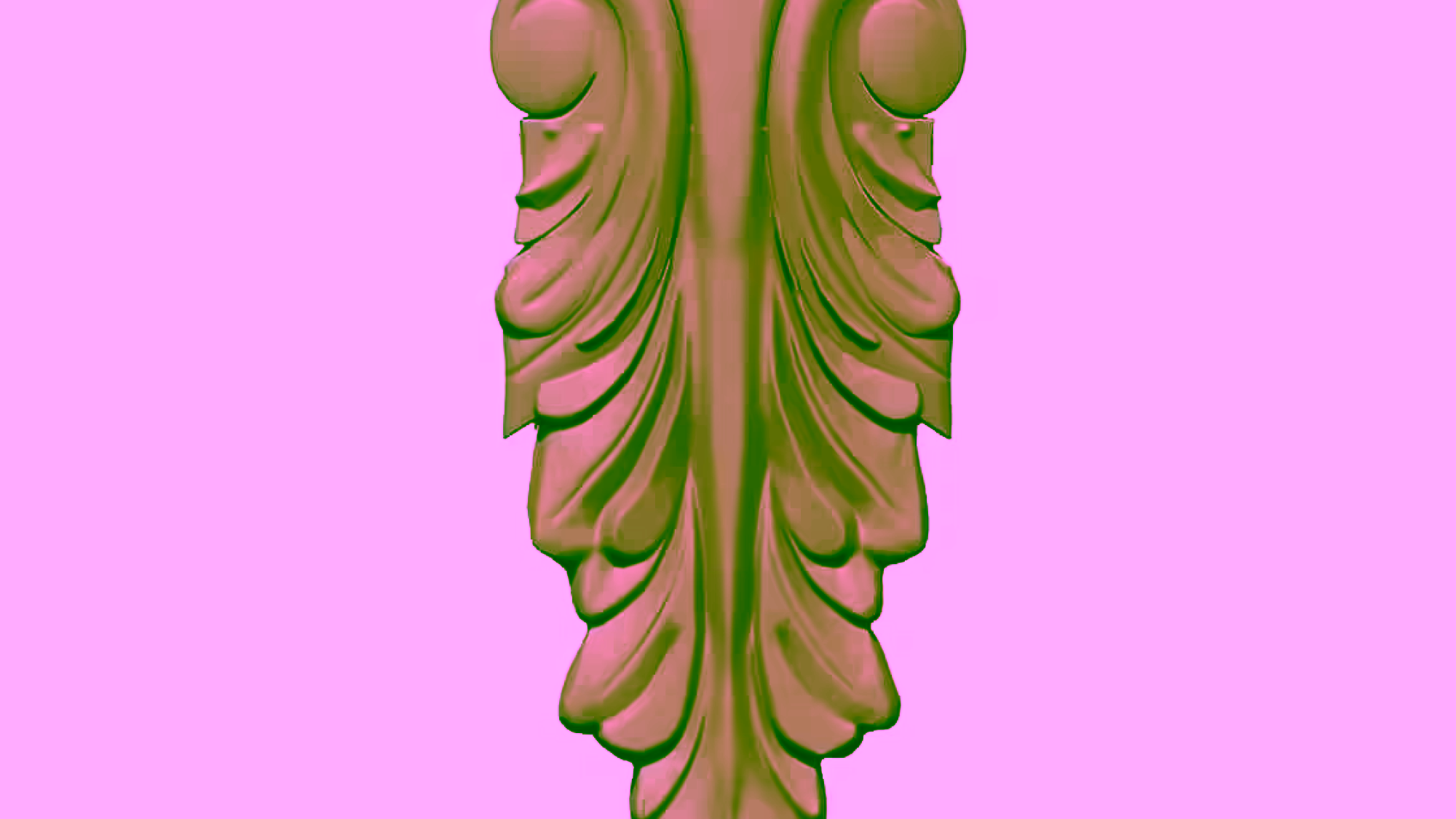 Top of the column Design OBJ file free download A000700
