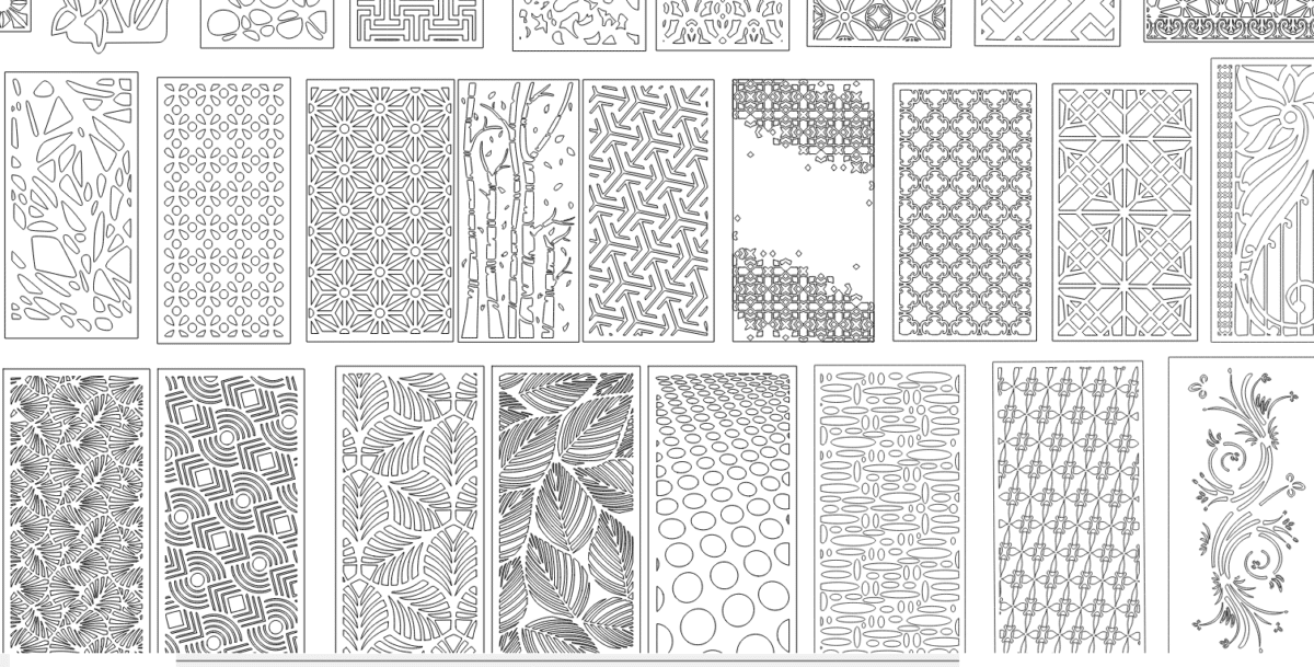 36 Grill Patterns for CNC Laser Dxf CDR file Download - Image 2