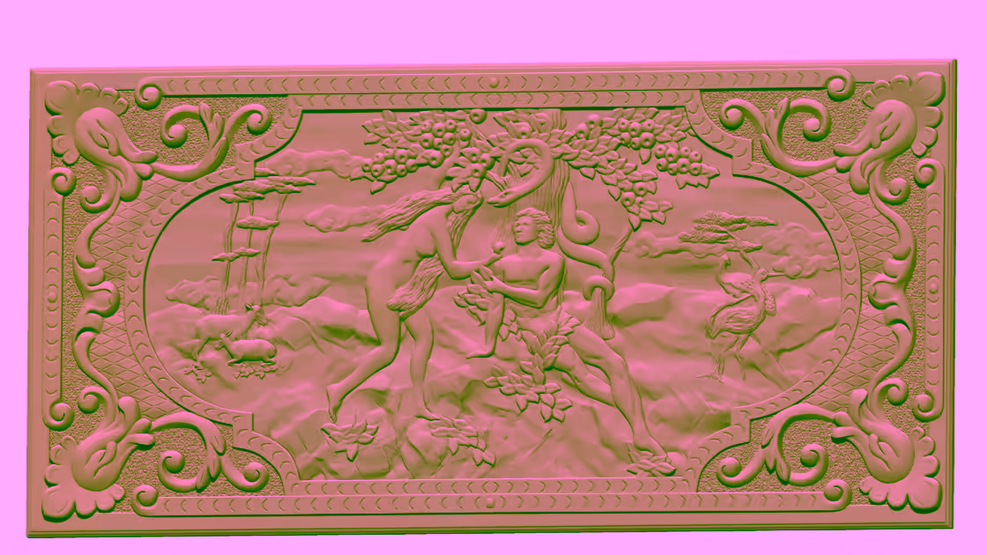 3D Art Painting Design OBJ file free download A000729