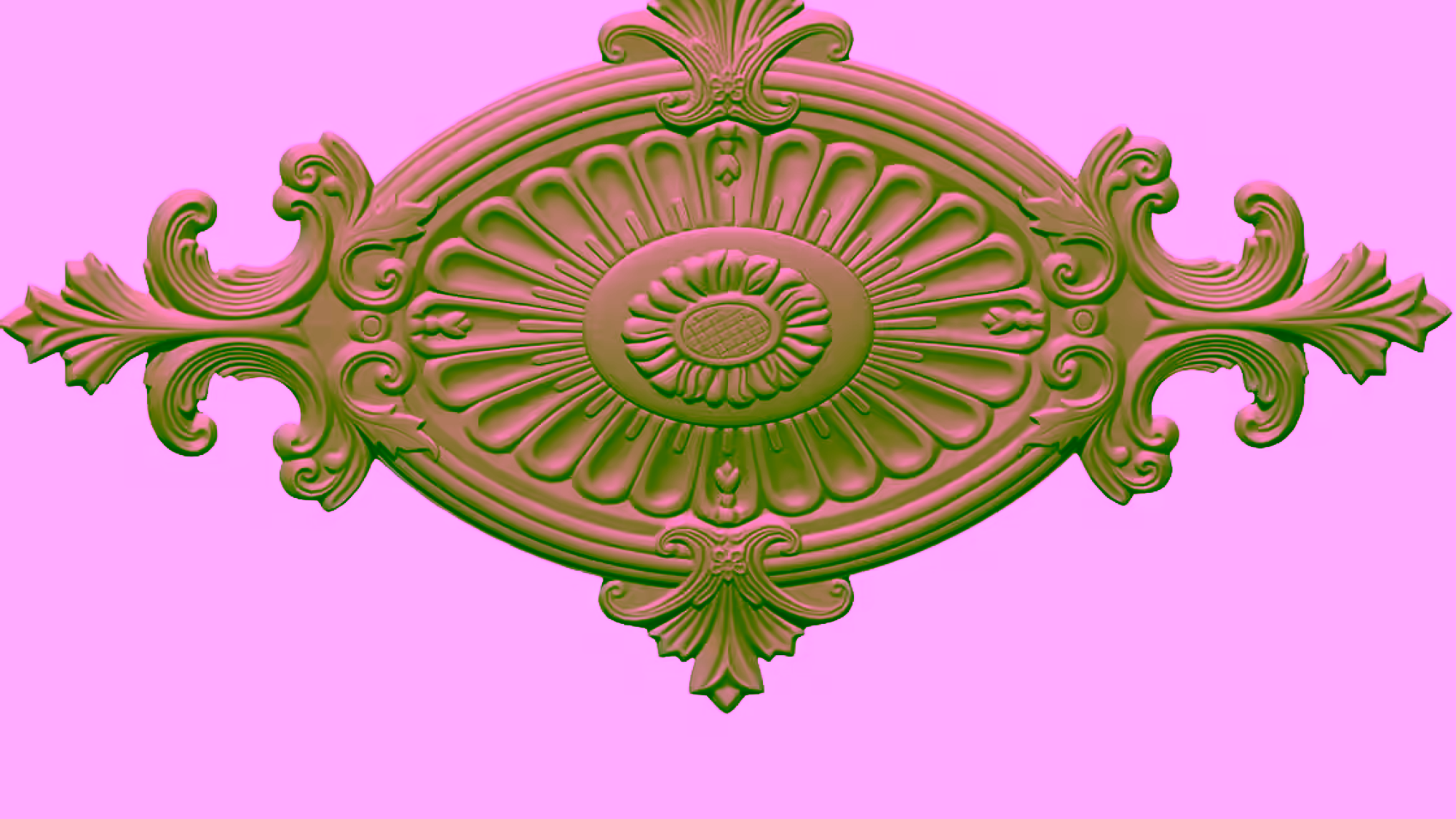 3D Carving Design OBJ file free download A000721