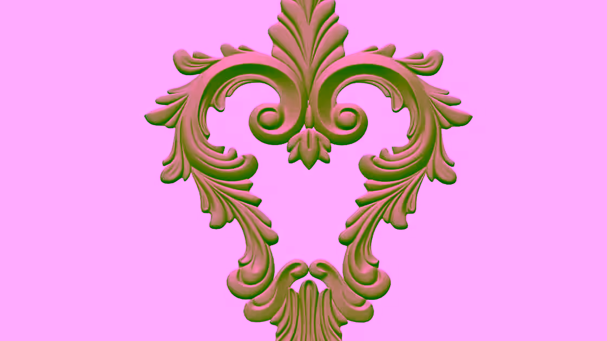 3D Carving Design OBJ file free download A000724