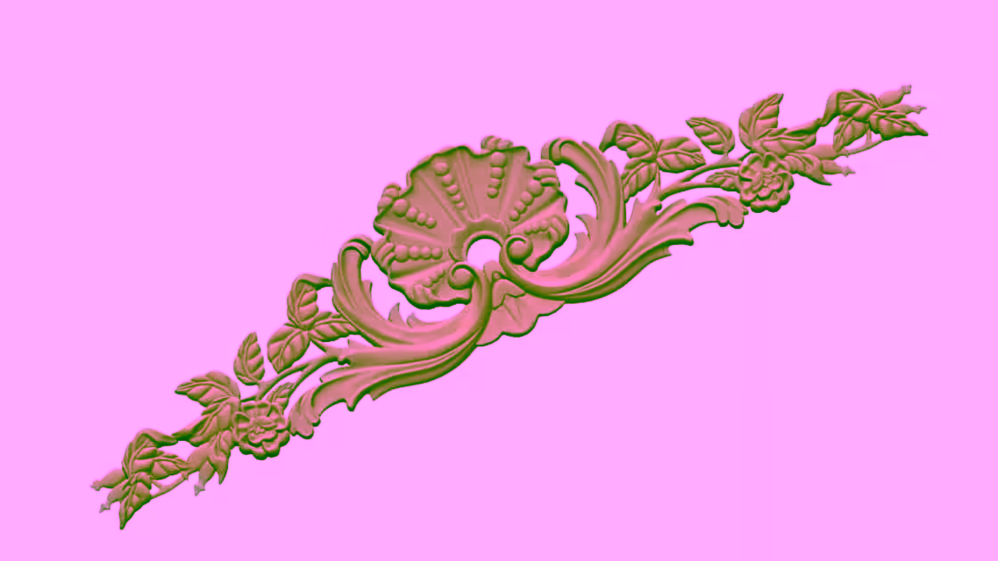 3D Carving Design OBJ file free download A00073