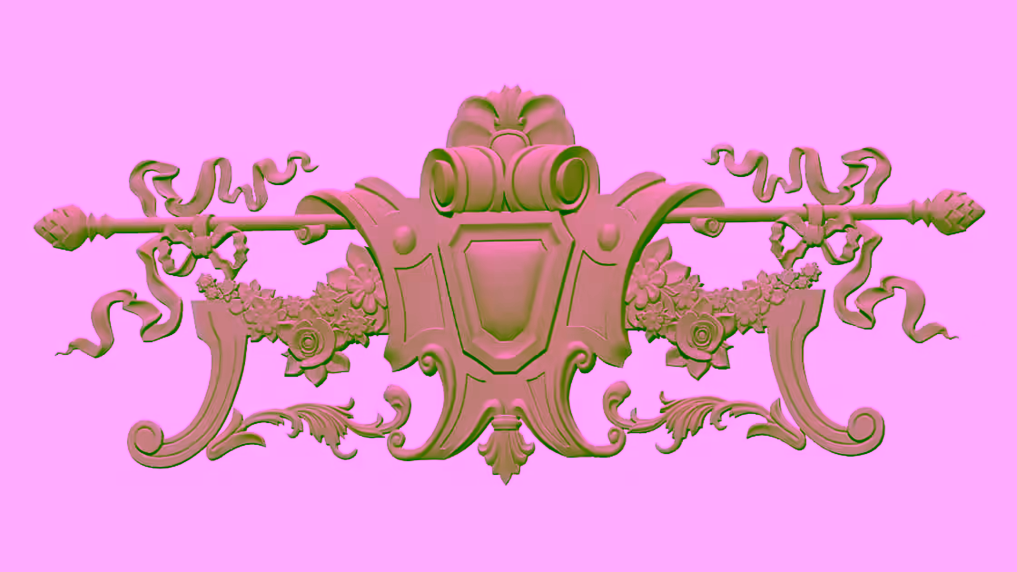 3D Carving Design OBJ file free download A000741