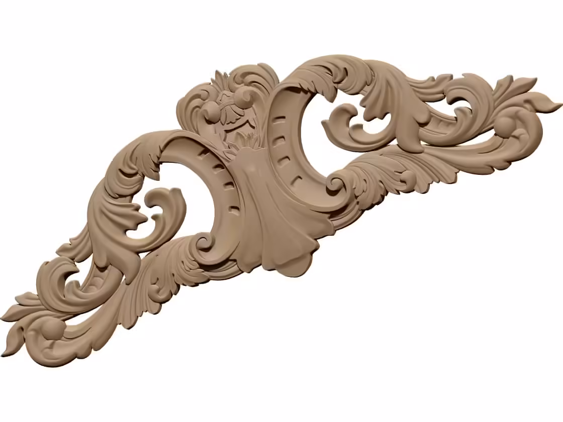 3D Carving Design OBJ file free download A000743