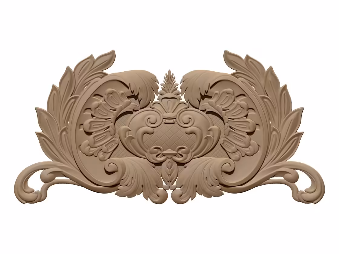 3D Carving Design OBJ file free download A000744