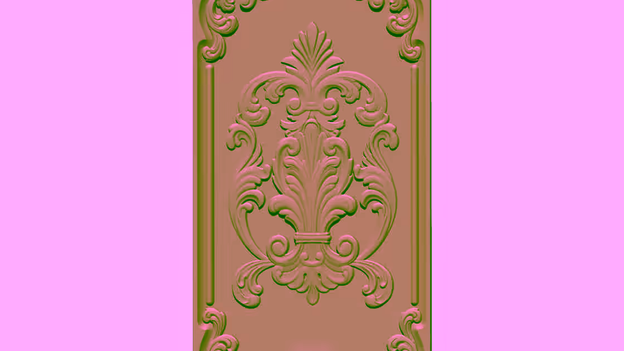 3D Carving Design OBJ file free download A000745