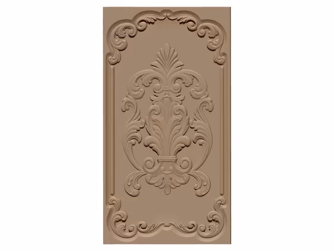 3D Carving Design OBJ file free download A000745