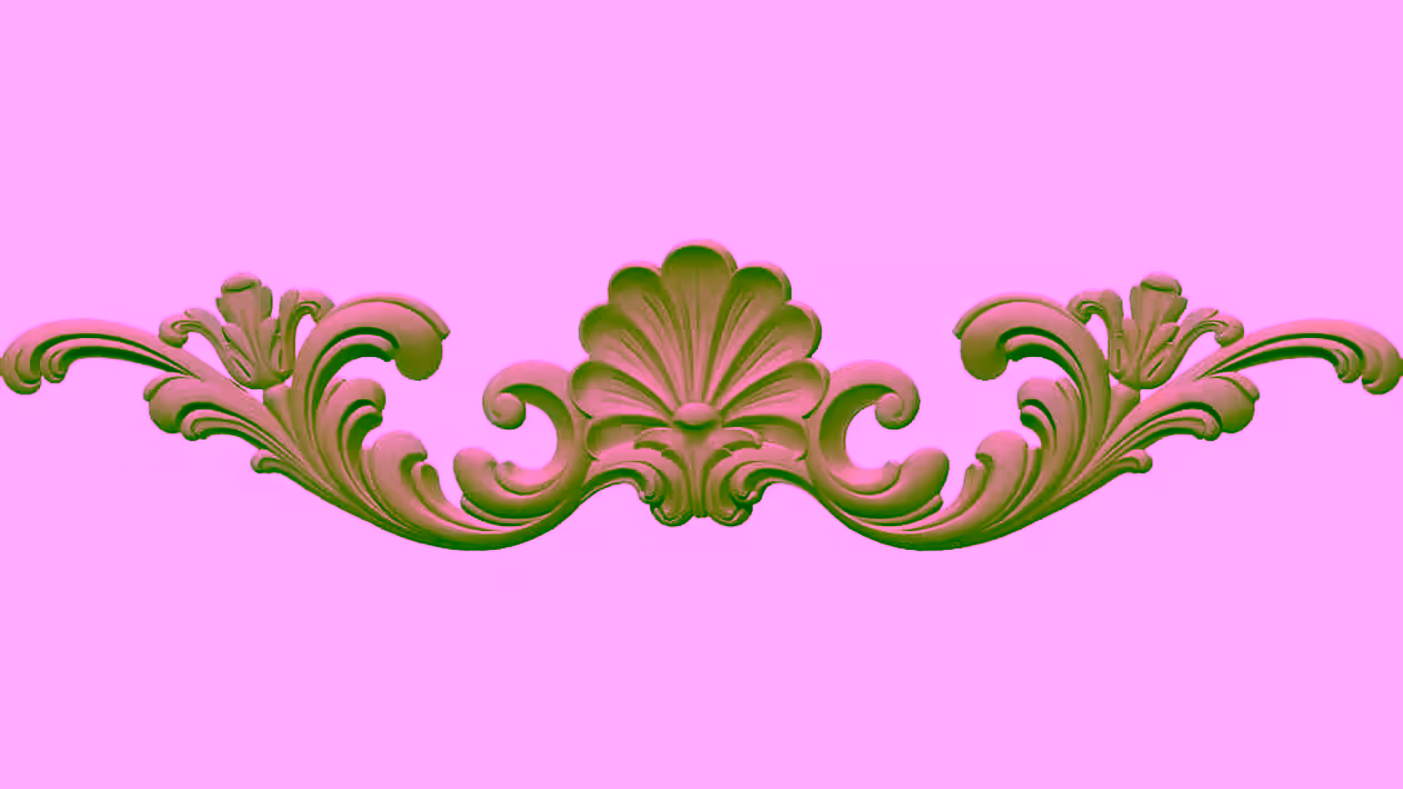 3D Carving Design OBJ file free download A000748