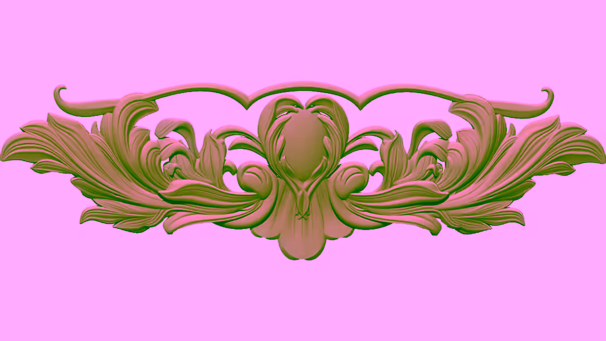 3D Carving Design OBJ file free download A000751