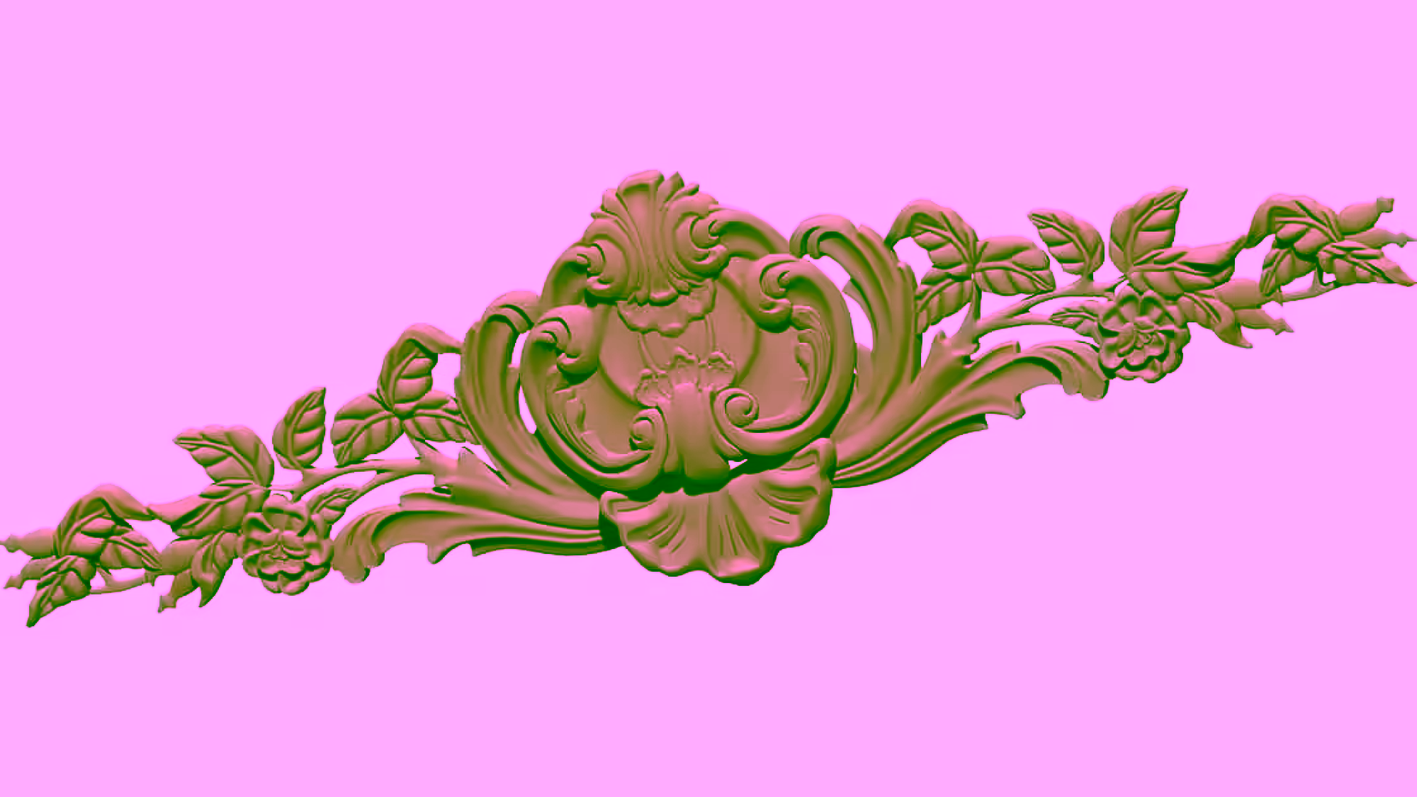 3D Carving Design OBJ file free download A000754