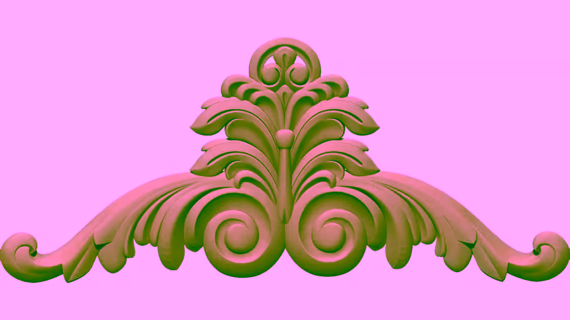 3D Carving Design OBJ file free download A000755