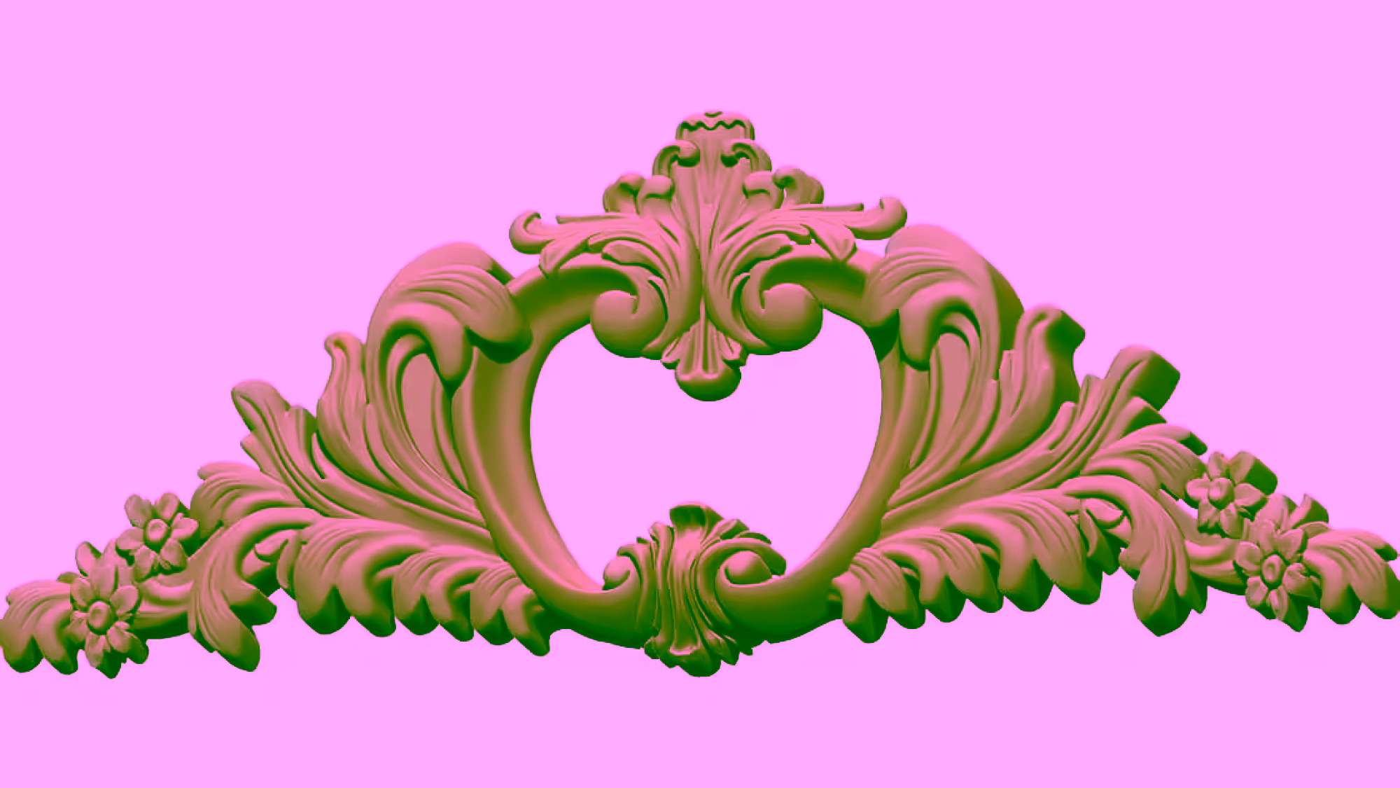 3D Carving Design OBJ file free download A000756