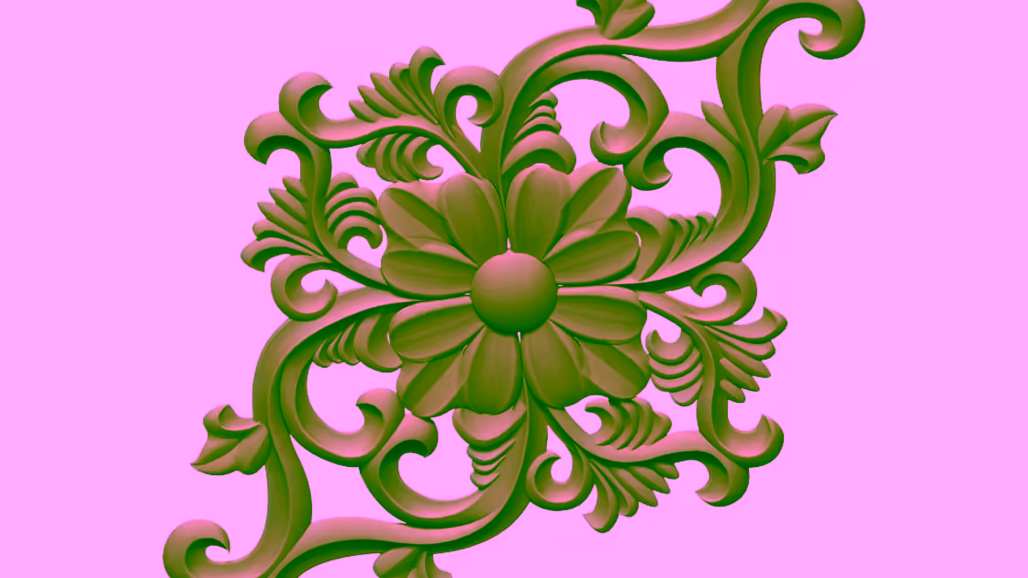 3D Carving Design OBJ file free download A000757