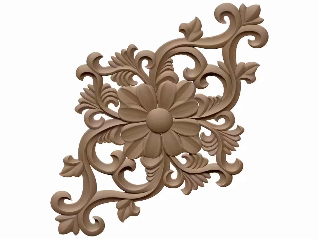 3D Carving Design OBJ file free download A000757