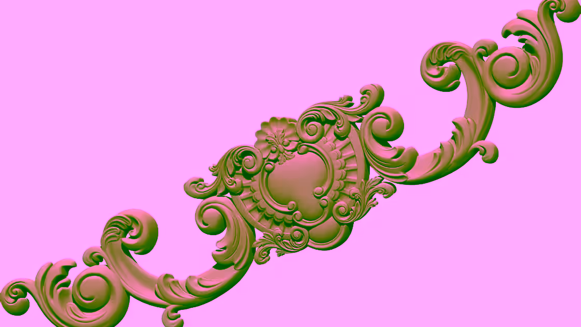 3D Carving Design OBJ file free download A000758