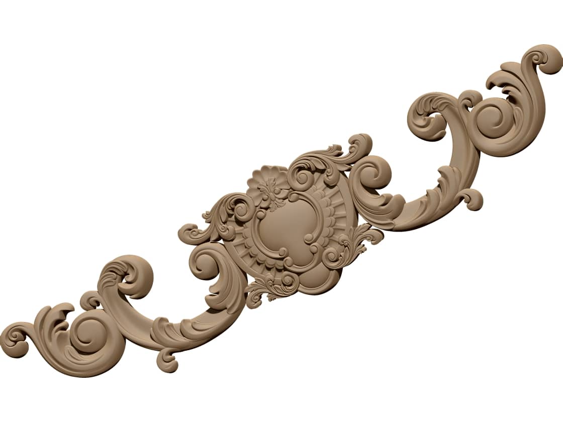 3D Carving Design OBJ file free download A000758