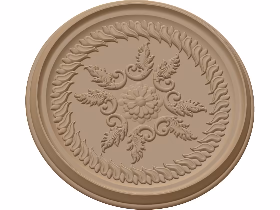 3D Circle Design OBJ file free download A000717