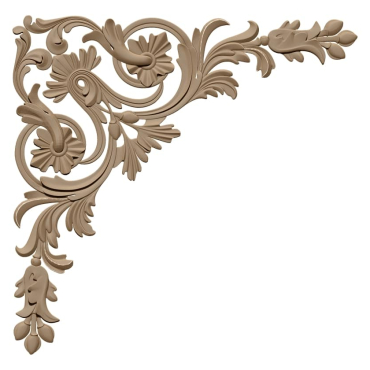 3D Corner Design OBJ file free download A000725