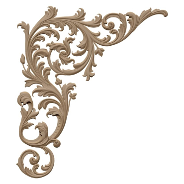 3D Corner Design OBJ file free download A000726