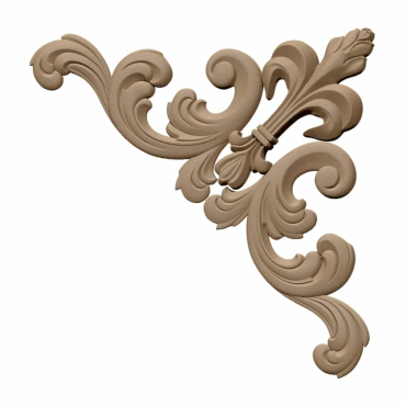 3D Corner Design OBJ file free download A000740