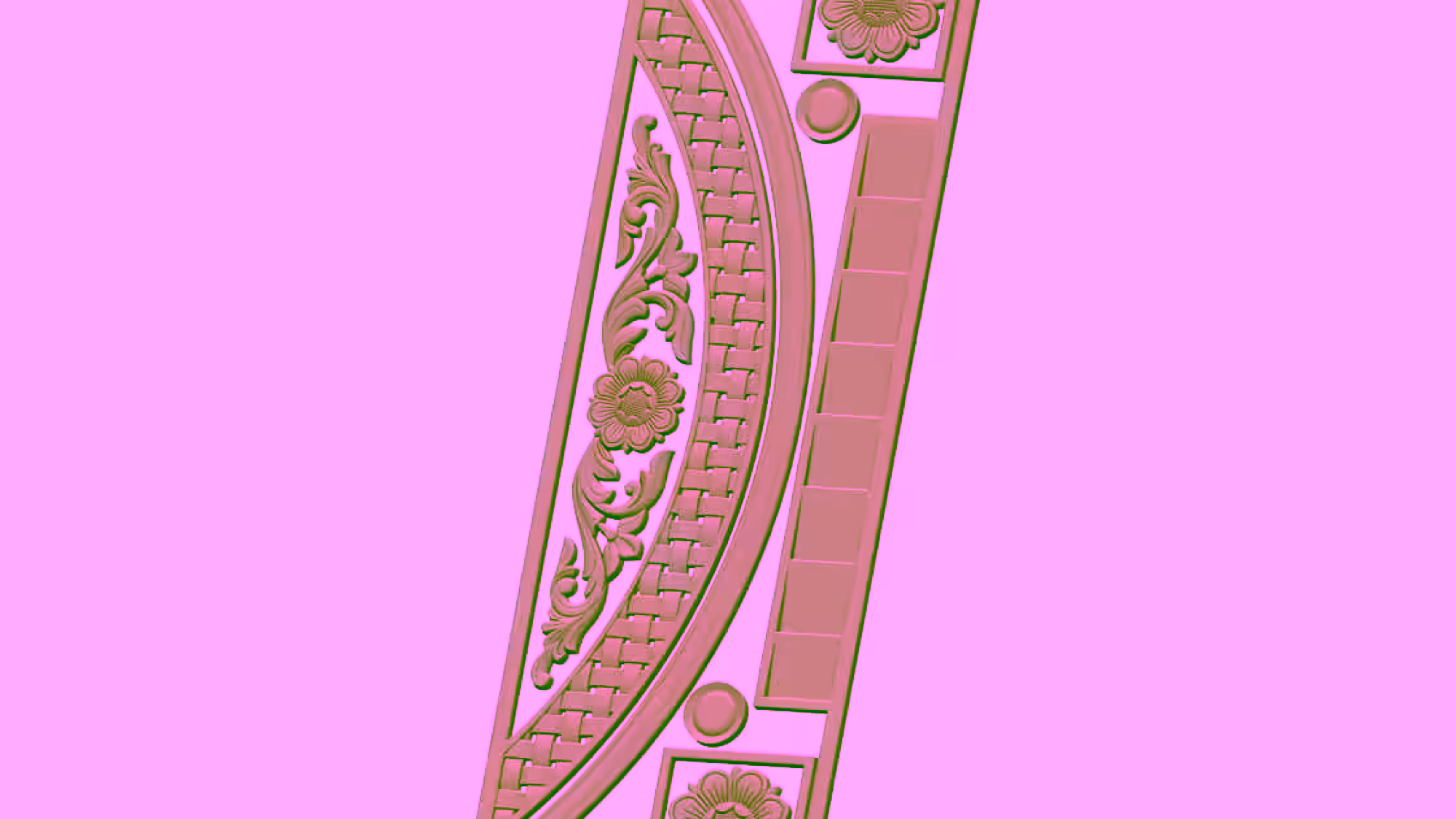 3D Door Design OBJ file free download A000721